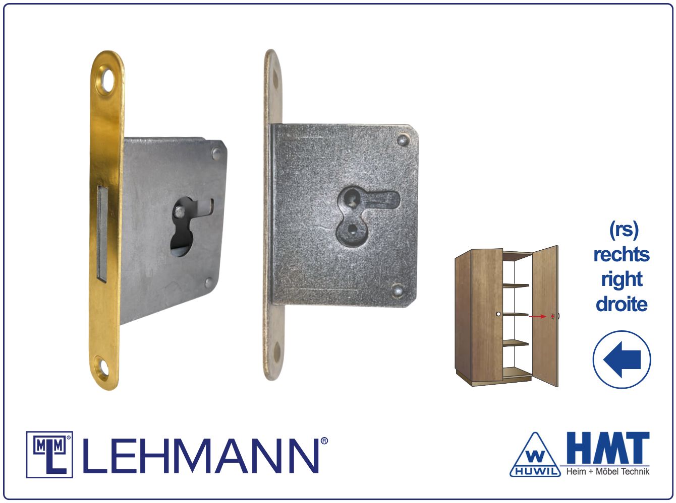 MLM Schloss Typ 490 für Bartschlüssel - D20 / rs MLM Schloss Typ 490 für Bartschlüssel - D20 / rs